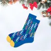 Herrensocken Baumwolle Mitte Herren Herbst und Winter Santa Schneeflocke feucht 10 12