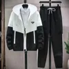 Pra5 Designers New Mens Tracksuits Fashion Brand Men Suit Spring Autumn Men's Two-Piece Sportswear Casual Style Suits