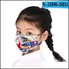 Designer Masker 3D USA Cotton Masks Independence Day Face Mask Flag Eagle Washable Print PM2 5 Dammtät Drop Delivery Home Garden Ho DHK7W