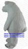Uzun kürk beyaz deniz ayı maskot kostümü kutup ayıları yetişkin karikatür karakter kıyafet hediyeleri ve hediyelik eşyalar kaplama töreni zx1451