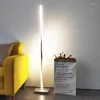 Lampy podłogowe Nordic Design Lampa LED Modern Standing VloerLamp dla salonu S9DS3X15A6