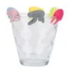 Storage Bags Shoes Bag Travel Portable Closet 5Set Wine Cup Drink Marker Cute Silicone Glass Tag Drinkware For Party Bar