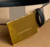 Cintura di design di lusso per uomo Moda Fibbia in oro Lettere Cinture Design Uomo Cinture da donna Vera pelle di vacchetta Cintura di alta qualità 95-1 Gks