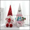 Other Festive Party Supplies Valentines Party Gnomes Plush Decorations Handmade Swedish Tomte For Home Office Shop Tabletop Decor Dhgbm