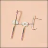 Stud Stud Boho Cristal Punk Hip Hop Oreille Boucles D'oreilles Pour Femmes Bohème Pins Boucle D'oreille Pointu Bijoux Cadeaux Colorf Strass Drop De Dhqyl