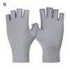 Nail Art Kits 1 Pair Practical No Odor Breathable All-Purpose Anti-UV Riding Gloves Supplies