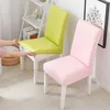 Spandex Stretch Chair Covers Elastic Cloth Washable Chair Seat Cover For Dining Room Weddings Banquet Party Hotel Decorations