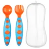 Utensílio de alimentação para bebês Silicone colher de silicone para comer lutas de mesa de mesa