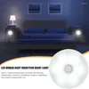 Nachtlichten USB Oplaadbare mini -LED -licht 6led Motion Sensor Lamp Bedside voor thuisslaapkamer Trap Kast Garderobe