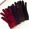 Five Fingers Gants Défilé de mode Élastique Flanelle Conduite Or Velours Mince Hiver Chaud Sports de Plein Air Fitness Cyclisme 221111