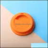 Drinkware Lid Sile Insation Leakproof Cup Lid Heat Resistant Anti Dust Tea Coffee Mug Ers Drop Delivery Home Garden Kitchen Dining B Dhvoy