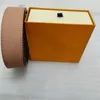 High Quality Designer Brand Belts Highend Designer Belts Smooth Buckle Luxury Belts Sell Orange Boxes Kxz