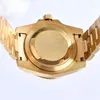 Mens aaa 41mm sapphire glass mirror watch montes gift rose gold strap calendar week multicolor dial automatic movement wristwatches Folding buckle