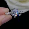 Wedding Rings CAOSHI Delicate Female Finger With Brilliant Crystal Dainty Lady Proposal Bands Graceful Accessories For Ceremony