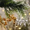 Decorações de Natal Floco de Neve Pingente de Pingente de Gota Árvore de Cristal Decoração Transparente Home Navidad 2022