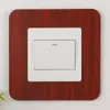 Andra hushållsorganisationer Modern Light Switch Sticker Dekorativt skyddande täckning Aluminium Socket Frame Wall Stickers 221111