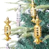 Noel Dekorasyonları 5/6pcs Ağaç Asma Şeker Kamışı Plastik Çocuk Oyuncakları Aile Dekorasyonu Lolipop K6Z3