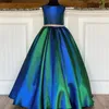 Vestidos de menina Little Miss Pageant Dress for Teens Juniors crianças 2022 Vestido de tecido de metal de miçangas