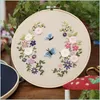 Andra konst och hantverk Övriga konst och hantverk europeiska DIY -broderier Flower Mönster Handarbetsarbete för nybörjare Cross Stitch Kit DHGZB