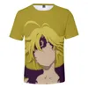 T-shirt da uomo 3D Meliodas Camicia casual adatta Estate Uomo Donna Manica corta Ragazze Ragazzi T-shirt Hip Hop T-shirt