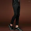 남성용 바지 남성 패션 남자의 캐주얼 슬림 2022 스프링 블랙 청바지 15811 성격 판매 커스텀 메이드