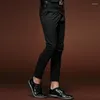 Pantalon homme mode homme décontracté Slim 2022 printemps jean noir 15811 personnalité en vente sur mesure