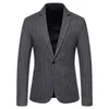 Trajes para hombres Blazers Otoño e invierno Hombres Slim Fit Blazer Chaqueta Moda Sólido Hombre Vestido de boda Abrigo Casual Negocios Masculino 4XL 221111