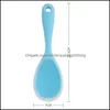 Spoons Sile Rice Scoop Foodgrade Spoon Large Size Spoons Creative Bakery Cookie Pastry Mixer Butter Drop Delivery Home Garden Kitche Dhv6O