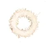 Decorative Flowers White Plume Wreath Hanging Garlands Simple Style Halloween Home Decor Party Favors Props Bedroom Year