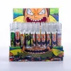 Pyrex glass one hitter pipe bat smoking accessories 4 inch colorful cartoon Steamroller Hand Pipe oil burner Filters tube nail tips bong