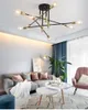 Chandeliers Modern Nordic E27 Black LED Chandelier Lighting Edison 4/6/8 Lights Indoor Light Fixtures Bedroom Lamp Room