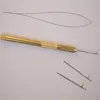 1 Set Alüminyum Crochethair Hook iğne tığ işi saç uzatma aracı tığ işi