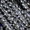 Party Decoration 30M/99Ft/Roll Party Decor 14Mm Acrylic Octagonal Beaded Clear Crystal Garland Strands For Wedding Decoration Chande Dhvjf