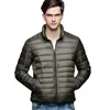 Męskie Parkas Autumn Winter Man Duck Kurtka Ultra Light Cienka S-3xl Spring Jackets Men Stand Kllar Owezyjna odzież 221111