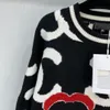 Women's Sweaters Designer 2022 Autumn Winter Milan Runway o Neck Long Sleeve High End Jacquard Pullover Tops 111