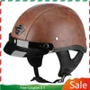 Caschi ciclistici Caschi a faccia aperta Casco Moto retrò classico Casco Vintage con orecchie Capacete Aberto Moto Caschi tedeschi MOTORCYCLE VINTAGE T221107