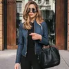 Women's Leather Faux Allukasa Fashion Women Pu s Long Sleeves Coats Lady Casual Fall Winter Zipper Cardigan Streetwear Elegant s Jacket 221111