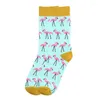 Men's Socks Flamingo Mens Women Sock Combed Cotton Funny Men's Tube Skateboard 1Pair