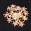 Stringhe lucine ghirlanda tenda fiocco di neve luce natalizia festone all'aperto decorazione a led tende per decorazioni per l'anno