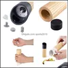 Mills Pepper Grinder Manual Black Sea Salt Mill Ceramic Core Home Kitchen Spice Sauce Grinders Drop Delivery Garden Dining Bar Dh3Fy