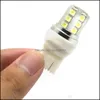 Ampoules de voiture 2pcs 7443 T20 Flash stroboscopique LED BB 2835 12 SMD Blink Sile Shell Puces Couleur Blanc Froid 580 W21 / 5W Lumière de voiture Drop Livraison M Dhe6T