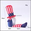 Otras fiestas festivas suministran la decoración de las elecciones del presidente estadounidense de gnomo patriótico Tomte 4to de Jy Gift Handmade Dwarf Doll Dhupc
