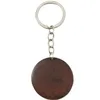 Amazon hot wooden keychain round car bag pendant DIY personalize key ring party gift
