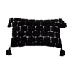 Pillow Moroccan Style Tassels Cover Nordic Geometric Tuft Handmade Case Room Sofa Decor Throw Pillowcase