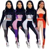 Women's Tracksuits Autumn Spring Tracksuit Women Two Piece Set Outfits Sports Fitness High Waist Leggings Bodycon Matching Sets Sweat Suits