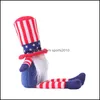 Andere feestelijke feestartikelen Patriotische Gnome Plush American President Election Decoration Tomte 4e van JY Gift Handmade Dwarf Doll Dhupc