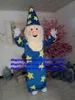 Magician Conjurest Trickster Mascot Costume Master Mage Wizard Sorceress School de caráter de desenhos animados da escola comercial ZX429