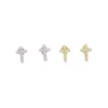 Kolczyki stadnorskie 2022 Kobiety Multi przekłucie minimalne delikatne kolczyki klasyczne CZ Cross Studs for Girl