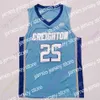 Camisetas de baloncesto Creighton Camiseta de baloncesto NCAA College Marcus Zegarowski Mitch Ballock Rati Andronikashvili Alex O'Connell Jacob Epperson Antwann Jones