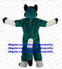 Blue Long Fur Furry Fox Mascot Costume Husky Dog Wolf Fursuit Vuxen Tecknad karaktärdräkt Grupp Foto Carnival Fiesta Zz7568